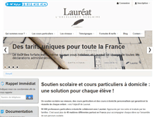 Tablet Screenshot of laureat.fr